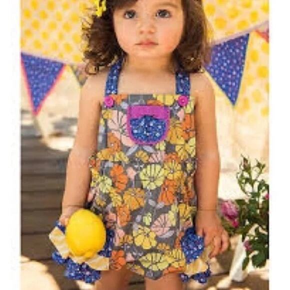 Matilda Jane Other - Matilda Jane Infant Girls Overall Ruffle Romper One-Piece 6-12 month